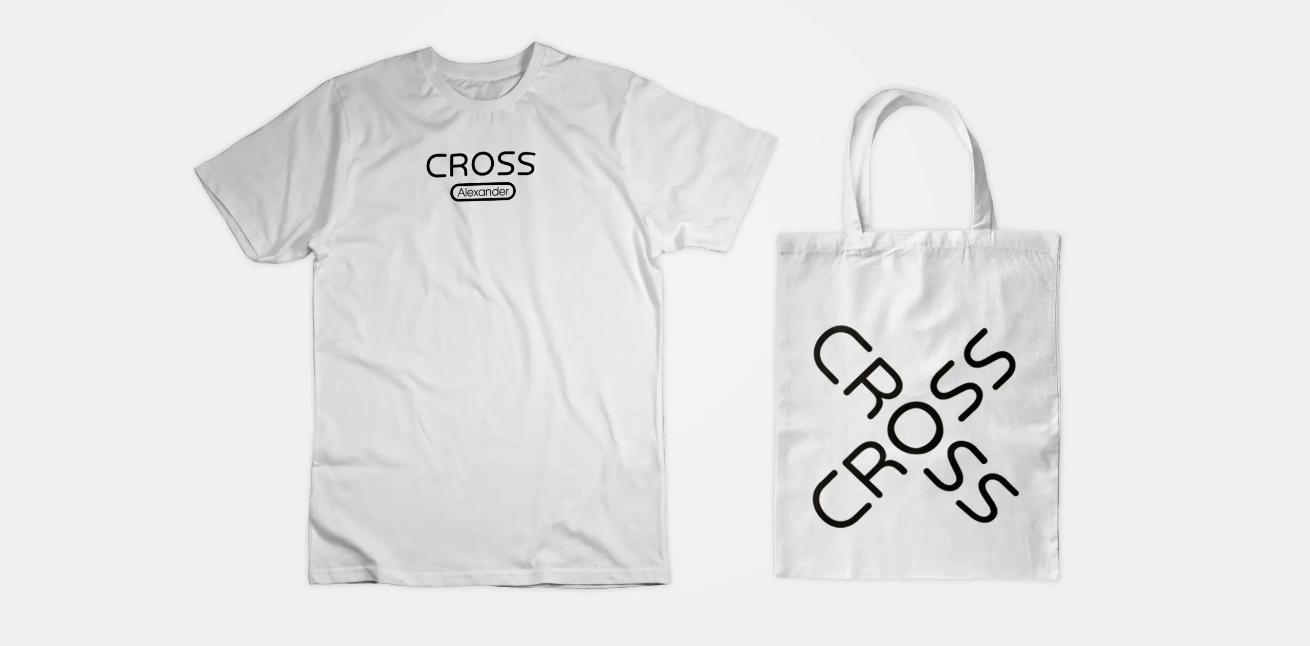 A shirt of a Cross worker and a shopper with Cross branding.